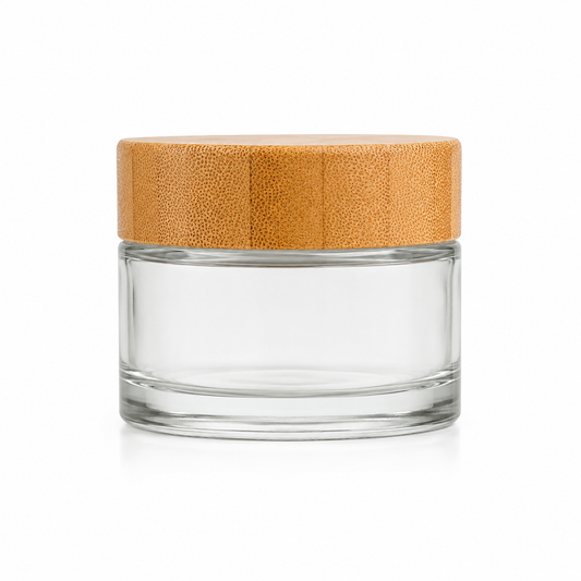 Bamboo Lid Capsule Container