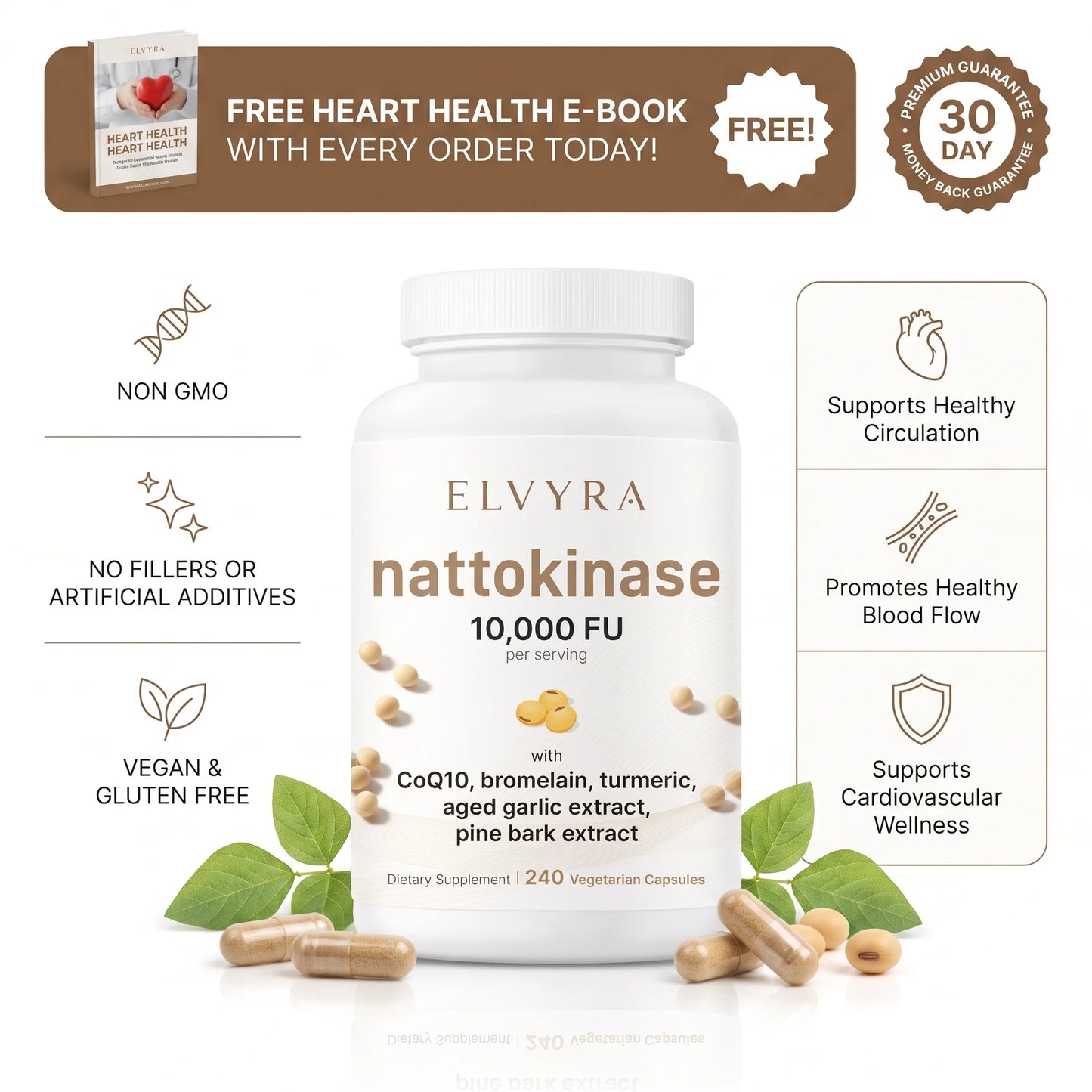 Elyvra™ Nattokinase 10,000 FU